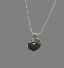 Load image into Gallery viewer, Large Grey Pearl Splat Pendant
