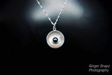 Load image into Gallery viewer, Sterling silver gray pearl pendant
