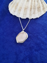 Load image into Gallery viewer, Handmade silver set clam shell necklace
